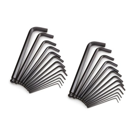 Newport Fasteners 5/64"-3/4" Long Arm Hex Key-Allen Wrench Sets/Alloy Steel/15 Keys per set5/64, 3/32, 7/64, 1/8, 1PK 424188-1